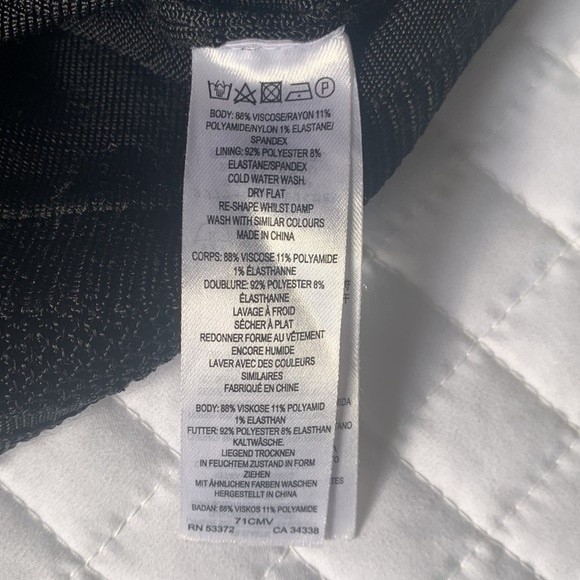 French Connection Black Body-Con Mini Dress Size 4 - Picture 8 of 13